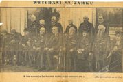 Spotkanie weteranów 1863 roku z prezydentem Mościckim na Zamku Królewskim w Warszawie