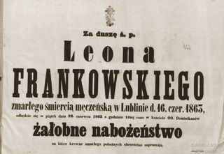 Zdjęcie powstańca styczniowego Leon Frankowski