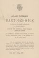 Bartoszewicz Adam Dominik ( - 1886)