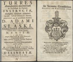 Karty tytułowe panegiryku