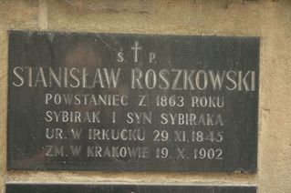 Zdjęcie powstańca styczniowego Stanisław Roszkowski