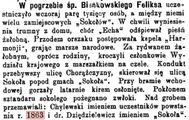 Bieńkowski Feliks ( 1838 - 1896)