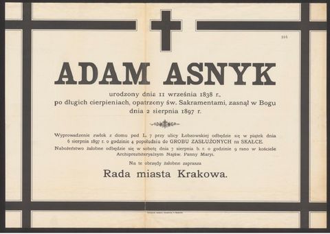 Asnyk Adam (1838 - 1897) 