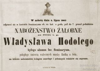 Zdjęcie powstańca styczniowego Władysław Hodoly