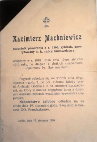 Zdjęcie powstańca styczniowego Kazimierz Machniewicz