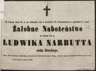 Zdjęcie powstańca styczniowego Ludwik Narbutt