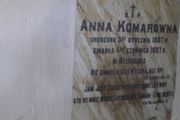 Bejsagoła. Komarówna Anna 3.01.1887 - 4.06.1907