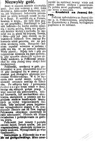 Zdjęcie powstańca styczniowego Aleksander Polkowski