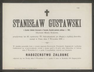 Zdjęcie powstańca styczniowego Stanisław Gustawski