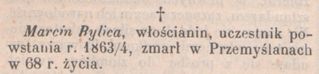 Zdjęcie powstańca styczniowego Marcin Bylica
