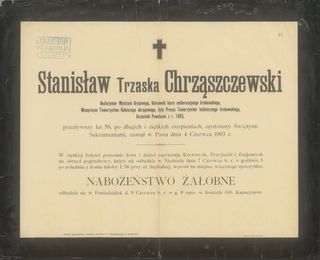 Zdjęcie powstańca styczniowego Stanisław Chrząszczewski