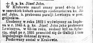Zdjęcie powstańca styczniowego Józef John