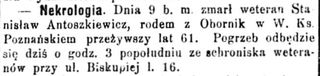 Zdjęcie powstańca styczniowego Stanisława Antoszkiewicz