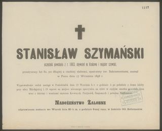 Zdjęcie powstańca styczniowego Stanisław (2) Szymański