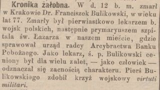 Zdjęcie powstańca styczniowego Franciszek Bulikowski