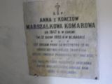 Bejsagoła. Komarowa Anna z Kończów  Marszałkowa ur. 1847 r w Łukini zm. 12.08.1900  r w Bejsagole