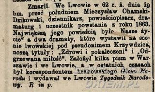 Zdjęcie powstańca styczniowego Mieczysław Dzikowski