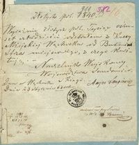 Kwit z podpisem Langiewicza