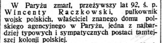 Zdjęcie powstańca styczniowego Wincenty Raczkowski