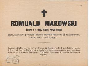 Zdjęcie powstańca styczniowego Romuald Makowski