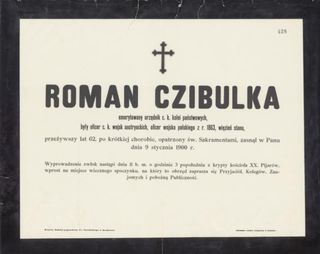 Zdjęcie powstańca styczniowego Roman Czibulka