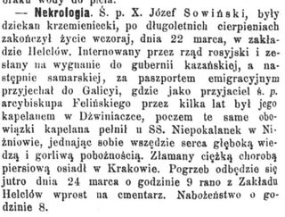 Zdjęcie powstańca styczniowego Józef  Sowiński