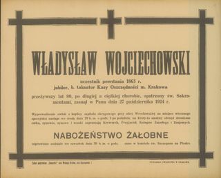 Zdjęcie powstańca styczniowego Władysław  Wojciechowski 