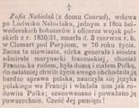 Conrad Zofia po mężu Nabielak (ok. 1821 - 1897) 