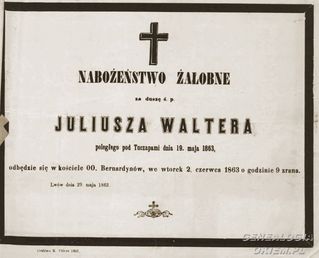 Zdjęcie powstańca styczniowego Juliusz Walter