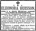 Eleonora z Wolskich Hiusson  (1809 - 1896)