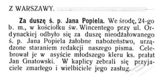 Zdjęcie powstańca styczniowego Jan Popiel