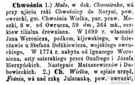 Wieś Chwośnia