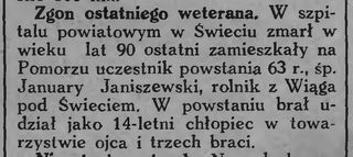 Zdjęcie powstańca styczniowego January Janiszewski