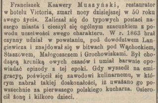 Zdjęcie powstańca styczniowego Jacek Ksawery Muszyński