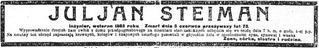 Zdjęcie powstańca styczniowego Julian Steiman