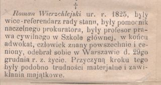 Zdjęcie powstańca styczniowego Roman Wierzchlejski