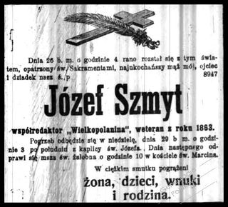 Zdjęcie powstańca styczniowego Józef Szmyt