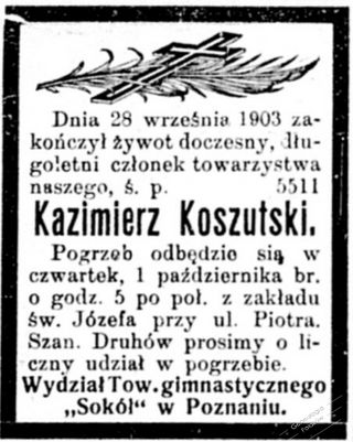 Zdjęcie powstańca styczniowego Kazimierz Wojciech Józef  Koszutski
