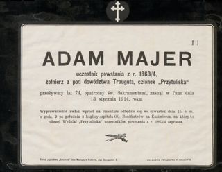 Zdjęcie powstańca styczniowego Adam Majer