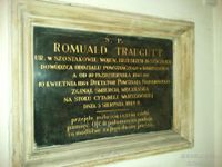 Tablica ufundowana przez córki Romualda Traugutta