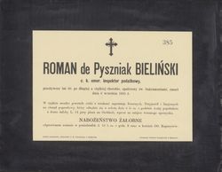 Roman Bieliński klepsydra