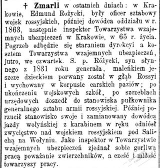 Zdjęcie powstańca styczniowego Edmund Różycki