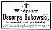 Nekrolog Władysław Bukowskiego