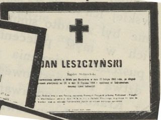 Zdjęcie powstańca styczniowego Jan Leszczyński