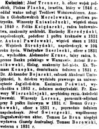 Zdjęcie powstańca styczniowego Kazimierz Poświat