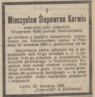 Zdjęcie powstańca styczniowego Mieczysław Korwin
