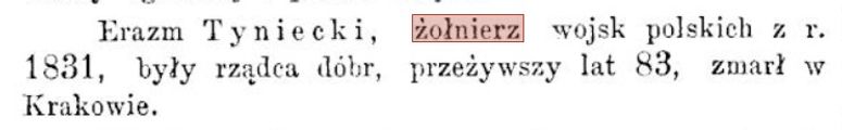 Tyniecki Erazm ( ok. 1809 - 1892) 