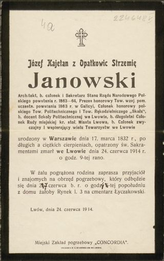 Zdjęcie powstańca styczniowego Józef Kajetan Janowski