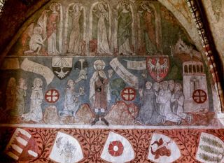 Zdjęcie dla hasła Fryz heraldyczny w Lądzie