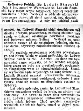 Zdjęcie powstańca styczniowego Ludwik Skąpski